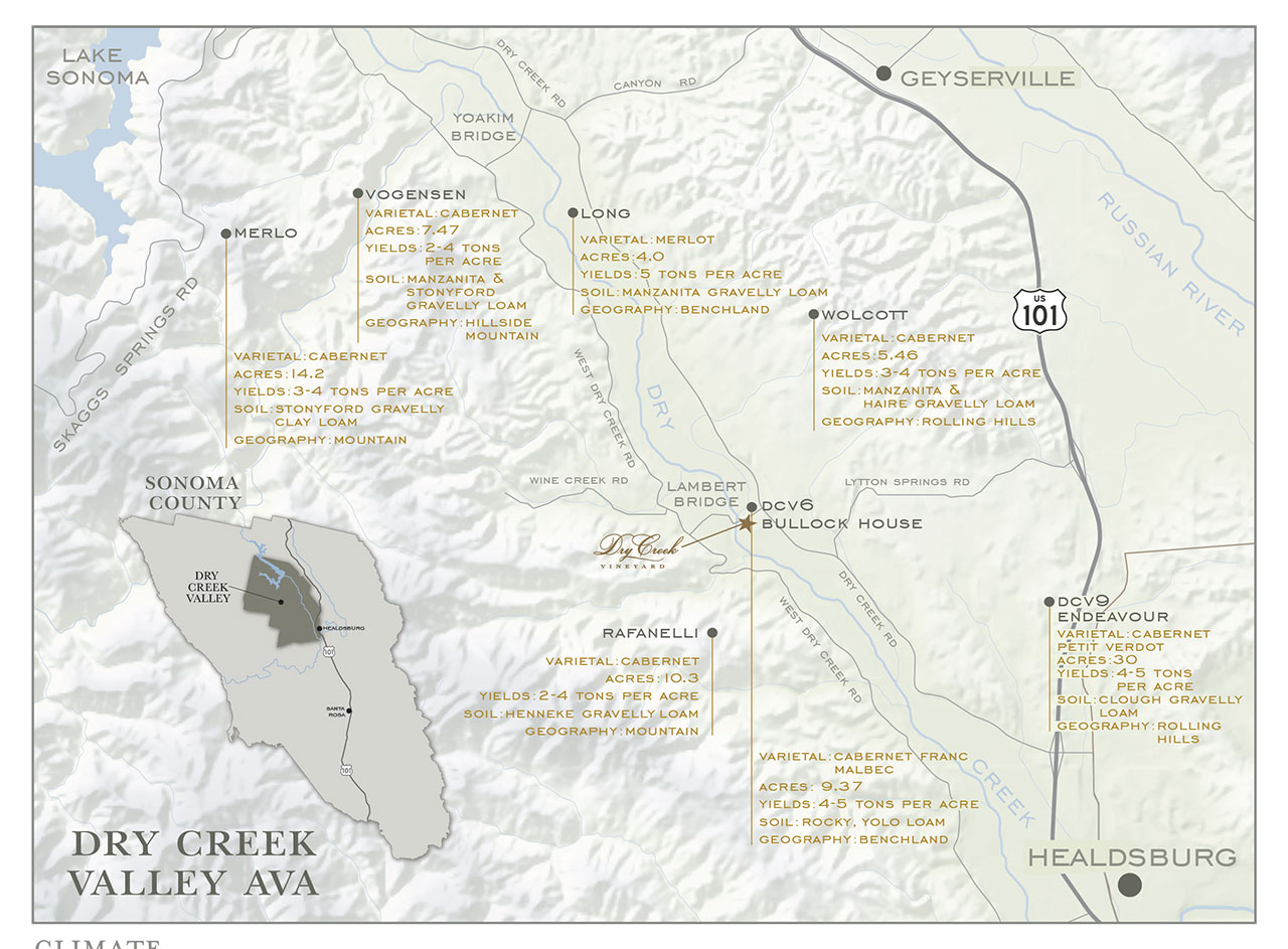 Dry Creek Valley Map
