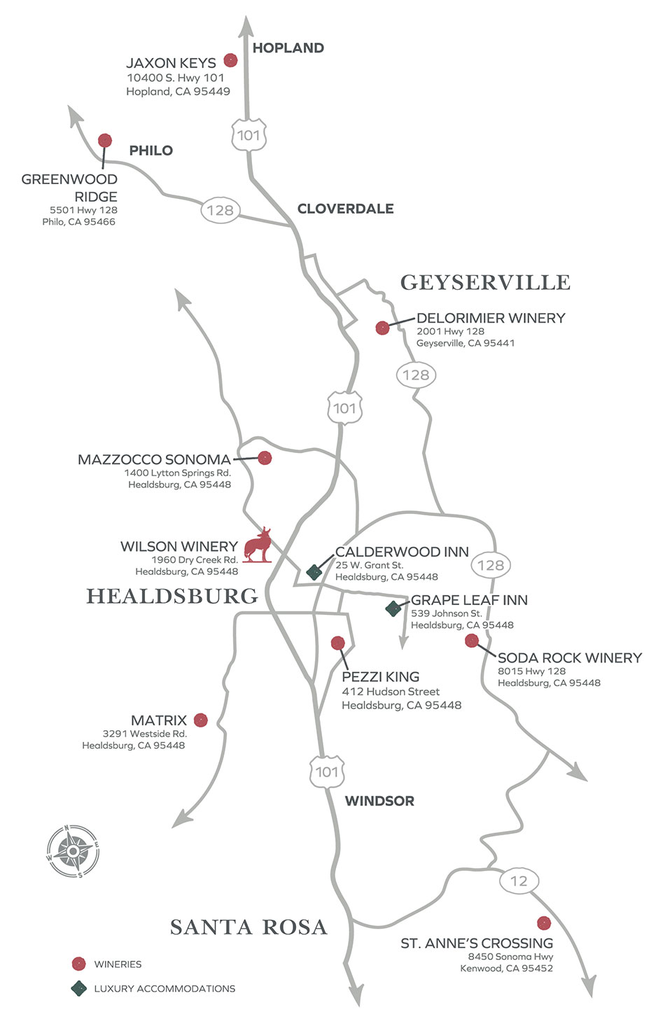 Wilson Wines Map